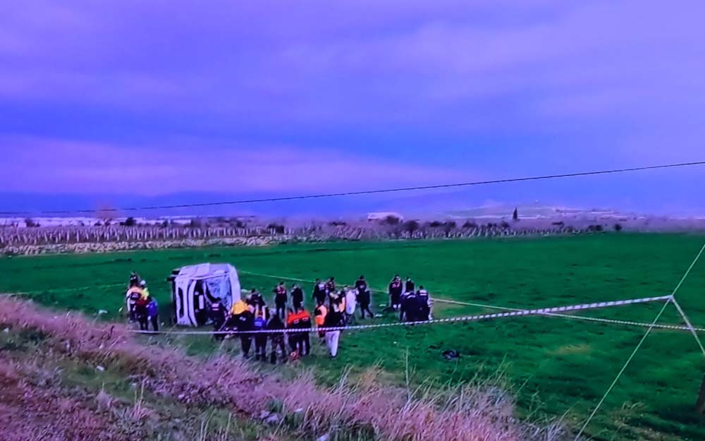 HALTERCİLER TRAFİK KAZASINDA HAYATINI KAYBETTİ