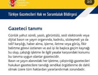 GAZETECİ KİMDİR TANIMI