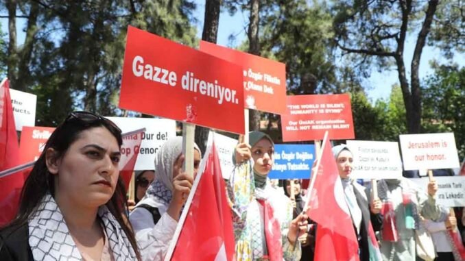 ÜNİVERSİTE GENÇLİK KOLLARINDAN GAZZELİLERE DESTEK - İntroHaber